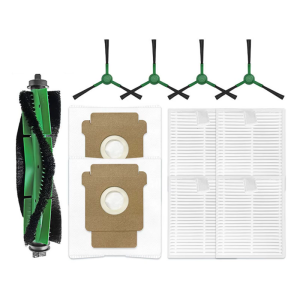Vacuum Cleaner Rollers Brush Dust Bag Plastic Filter Side Brush Robot Vacuum Accessories Suitable for Q0520 Model