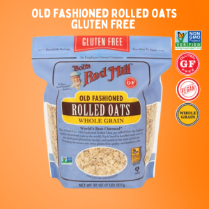 Bobs red Mill Gluten Free rolled oat |โรลโอ๊ต ข้าวโอ๊ตแผ่น รีดแบน ปราศจากกลูเตน 907g | Sunshine Market