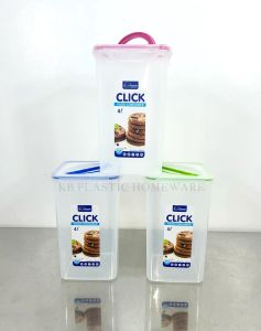 #602W 4 Liter Click Food Container (Random  Color)