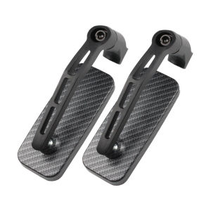 2Pcs รถจักรยานยนต์ดัดแปลงอลูมิเนียมกระจกมองหลังด้านหลังกระจกมองข้าง Anti-Glaring รถจักรยานยนต์ Square กระจกมองหลัง