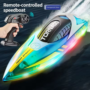 HJ819 RC Boat 2.4Ghz 15km/h High-Speed Remote Control Boat Racing Ship Water Speed Boat Children Model Toy