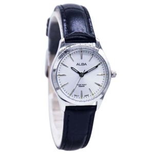 ALBA ORIGINAL - ALBA ARX137 X1 ALBA ARX137X1 Women LA - Hitam - Kulit - Diameter 2.7CM- Water Resist 50 Meter - Jamdunia / Jam dunia JD18 # Jam Tangan Wanita Jam Tangan Cewek Jam Tangan Anti Air + ALBA ARX1 37 AR X1 37 X1 ARX S003