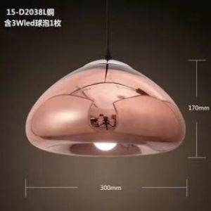 SXH Nordic minimalist coffee shop bar table club restaurant bedroom lighting brass bowl electroplated creative glass small pendant light