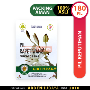 Pil Rapet Wangi Guci Pusaka - Pil Keputihan (180 PIL) - Terdaftar BPOM, 100% Original - Mengatasi Keputihan, Peradangan, dan Mandul