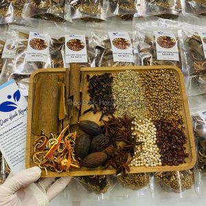 3 Set nguyên liệu ngâm mai quế lộ (9 vị + mật ong ngâm 1 lít) - Thảo dược Hạnh Nguyên