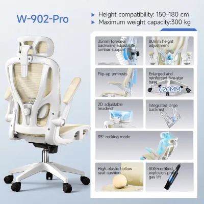 XPANSE W902 Ergonomic Office Chair Computer Study Chair Gaming Chair Light Weight【30 Day Free Trial】