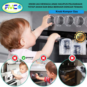 Knob Penutup Kompor Pengaman Pegangan untuk Anak Pelindung Putaran Knop Kompor Gas