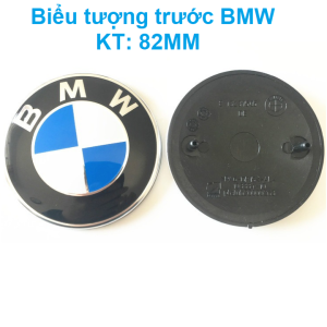 Logo biểu tượng trước và sau xe ô tô BMW đường kính 82mm và 74mm chất liệu nhựa ABS cao cấp