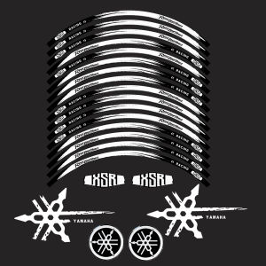 17inch Motorcycle Wheel Sticker Reflective Rim Decal Hub Stripe Tape Decal for Yamaha XSR 125 155 700 XSR900 XSR700