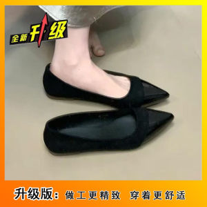 [Free Shipping] Pointed-Toe Gentle-Style Patchwork Stiletto-Heeled Pumps Shallow-Cut Elegant And Suitable For Work New Spring/Autumn Collection