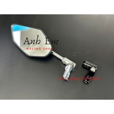 KÍNH kiểu AB CHÂN XOAY ĐỘ 360 BẠC + ĐEN CHÂN 10 Li GẮN NHIỀU DÒNG XE