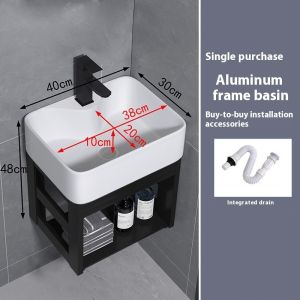 HDB Wash Basin Small House Type Toilet Basin Simple Wall Hung Basin Combination Bathroom Basin