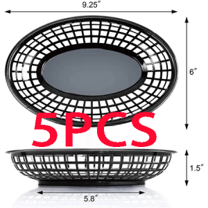 Food Serving Tray Food Basket Tray For Wings Nachos Fries Appetizer Fry