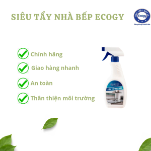 Siêu tẩy nhà bếp ECOGY tẩy sạch dầu mỡ vết cháy dầu mỡ trên xoong nồi bếp từ chậu rửa hút mùi vỉ nướng ....