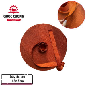 DÂY ĐAI DÙ BẢN 5cm DÀY 3mm DÙNG CẨU HÀNG KÉO HÀNG (GIÁ BÁN THEO MÉT)