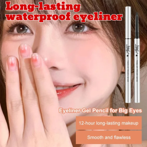 【No smudge makeup】Long-lasting waterproof eyeliner gel pencil Rotating hard head colored eyeliner gel pencil