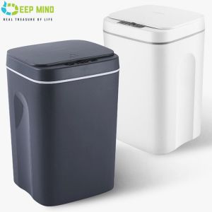 DM 18L Intelligent Trash Can Smart Motion Sensor Automatic Waste Bins/ washroom smartbin/ smart trash bin