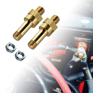 Dài đinh tán bên bài Bolt Extender đinh tán 3/8 "-16 Brass đinh tán bên bài thiết bị đầu cuối Bolt cho bài 2 cái/bộ