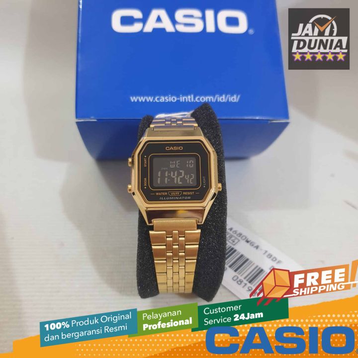 CASIO ORIGINAL CASIO LA-680WGA-1BDF Digital Vintage NEW - Main Image