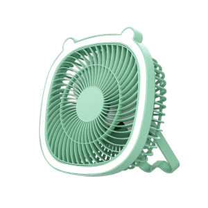 Quạt tích đèn led quạt mini để bàn cổng sạc USB xoay 180 độ -CTG