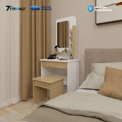 Trenz Furniture - Meja rias Minimalis dan kursi cantik Meja rias cermin Termurah Sierra