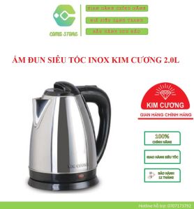 [HCM]KC-IAT - ẤM ĐUN SIÊU TỐC INOX KIM CƯƠNG 2.0L - BẢO HÀNH CHÍNH HÃNG 12 THÁNG