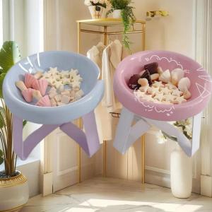 [tianjunmaoyi] ชามอาหารสัตว์เลี้ยงปกป้องกระดูกสันหลังของสัตว์เลี้ยงชามใส่อาหารสัตว์เลี้ยงปกป้องคอสูงพร้อมขาตั้งอุปกรณ์สำหรับแมว