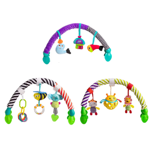 Multifunctional Infant Development Doll Featuring Noise Making Textures Secure Fasteners And Color Contrasts