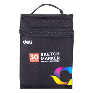 Deli Sketch Marker / Spidol Mewarnai Dual Tip Cepat Kering E70806