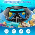 Snorkeling Gear for Adults, Snorkel Mask Snorkel Set, Dry Top Snorkeling Gear for Adults, 180 ° Panoramic Wide View Anti-Fog Tempered Glass Scuba Diving Mask for Snorkeling Swimming Travel. 