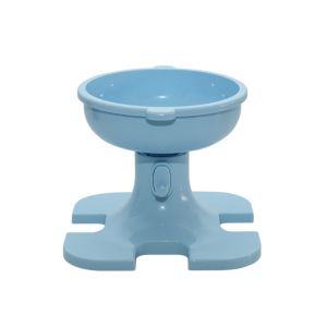 ER52858 Height Adjustable Raised Cat Bowl Neck Protection High Footed Dog Feeding Bowl Protect Spine with Stand Cat Food Plate for Pet