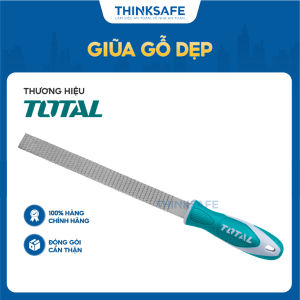 Dũa gỗ dẹp Total THT91586 kích thước 200mm tay cầm vừa vặn thoải mái dũa mài gỗ làm nhẵn mịn đồ vật - Thinksafe