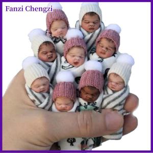 Fanzi Simulation Baby Newborn Pvc Ornament Handle Toy Finger Doll Real Clothes