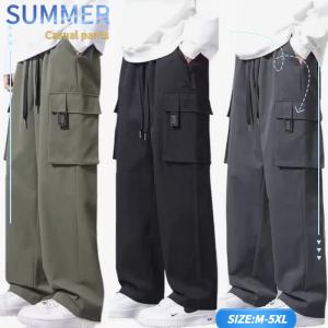 Multiple pockets casual style men trousers plus size mens goods pants ready for stock