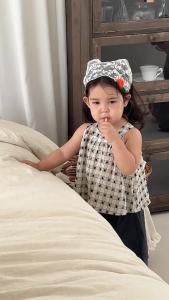 Girls camisole and shorts set baby summer clothes lightweight Korean-style childrens clothing kids outdoor summer wear