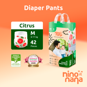 Nino Nana Baby Diaper Pants - M (6-11 kg) | L (9-14 kg) | XL (12-18 kg) | XXL (15-23 kg)