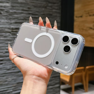 Acrylic Transparent Magnetic For Magsafe Case For iPhone 17 Air 16 15 14 13 12 11 Plus Pro Max Plain Hard Back Thin Bumper Cover
