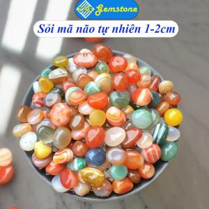 100gr Sỏi Mã Não Tự Nhiên PAG Size 1- 2cm Để Trang Trí Bể Cá Rải Chậu Cây Cảnh