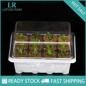 LF Wholesale✨Flash Sale ✨ 3pcs set 12 Cell Starter Kit Starting Plant Propagation Tray Dome Gardening