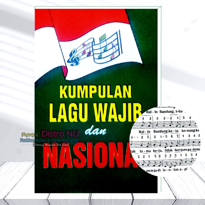 Kumpulan Lagu Wajib & Nasional Ukuran BESAR /kumpulan lagu kebangsaan indonesia raya dengan not nada-nada kunci gitar piano halo bandung dll Indonesiaku Persadaku Kumpulan Lagu Wajib Nasional