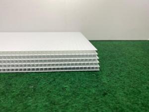 5mm thk PP Corrugated Board A4 Size Per Pc / PP Hollow Sheet / PP Straw / Mounting Board / Advertising Board / Flute / Impra Board / Stationery / Art Living  White A4- 210mm x 297mm 1 Pc