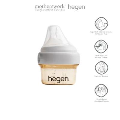 Hegen PCTO™ 60ml/2oz Feeding Bottle PPSU with Extra Slow Flow Teat (0 months)
