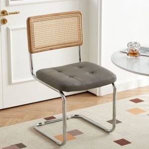 【LDIES】Nordic style r rattan back chair dining chair office chair home leisure chair stool