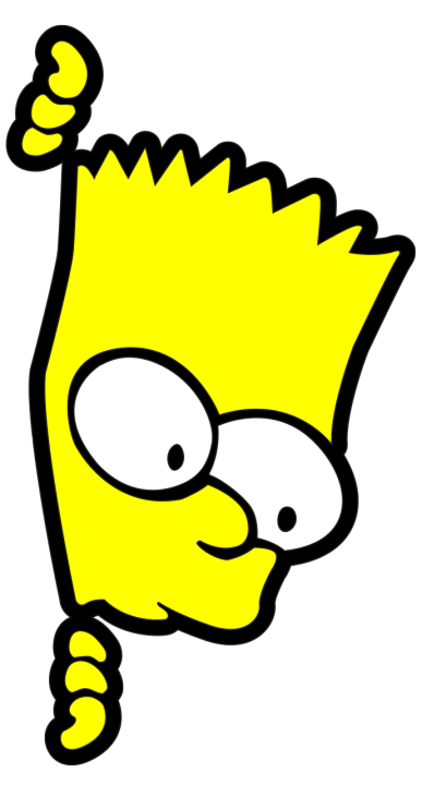 Bart Simpsons Waterproof sticker Strong Adhesive Sticker Glossy Matte Sticker Scratch Proof Sticker Lazada Lazada PH
