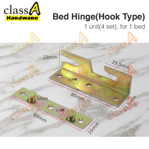 ClassAHW Heavy Duty Bed Frame Hinge Bracket European Style Big Frame Base Wooden Bed Besi Engsel Bingkai Katil