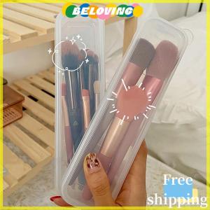 Beloving Flash Sale Makeup Brush Organizer Transparent With Cover Eyebrow Pencil Boxes Portable Women Cosmetic Storage Organizer Makeup Tools