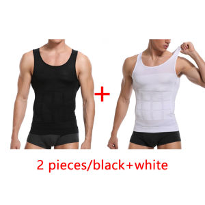 บุรุษกระชับสัดส่วนการบีบอัดเสื้อกั๊ก Body S Haper หน้าอกท้องท้องควบคุมเข็มขัดเอวเทรนเนอร์สำหรับการสูญเสียน้ำหนัก