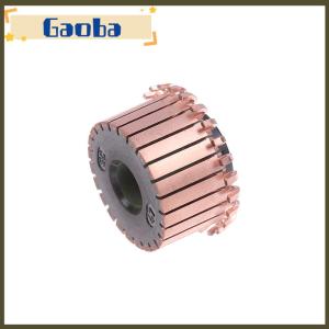 gaoba 1 Piece Copper Hook Type Electrical Motor Commutator 23.2x8x14.6mm 24P Teeth Copper Hook Type Electrical Motor Commutator
