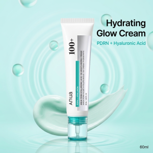 ANUA] PDRN Hyaluronic Acid 100 Moisturizing Cream 60ml | Intense MoistureAnua PDRN Hyaluronic Acid 100 Moisturizing Cream Lightweight Non-Greasy Hydrating Face Moisturizer with Salmon DNA for Glass Skin