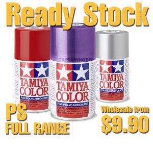 Tamiya PS Spray Paint P51-P63 for RC Bodies –Polycarbonate Paint PS-1 to PS-60 For Transparent & Lexan Shell